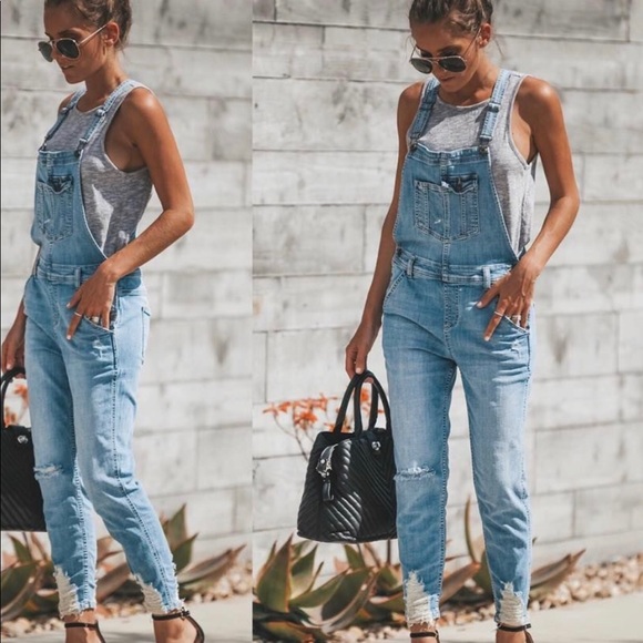 Vici Other - Strauss Distressed Pocketed Overalls from vici.